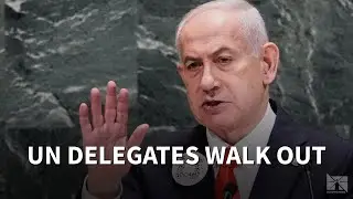 Netanyahu uses QR code at UN to display Hamas attack visuals