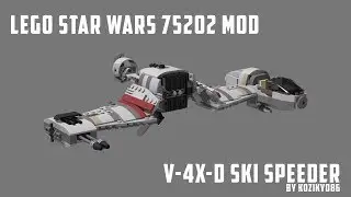 Lego Star Wars MOD PREVIEW - 75202 V 4X D Ski Speeder