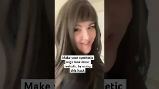 synthetic wig hack - TRY THIS to make your wig look more natural #shorts #wigs