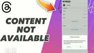 HOW TO FIX THREADS CONTENT NOT AVAILABLE