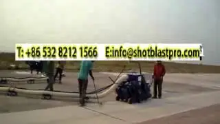 Floor Shot Blaster Working Video at Brazzaville Airport