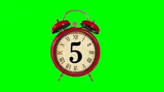 Digital clock countdown timer । Green Screen । No Copyright । Copyright Free