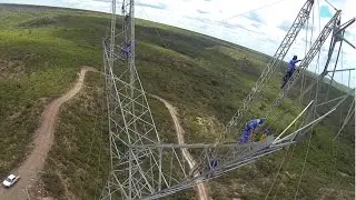 Montagem da torre  175-1 (FULL HD) Drone XK X380 Detect (LINHAS DE TRANSMISS&Atilde;O)