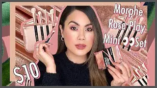 Morphe Rose Play 4 Piece Mini Eye Brush Set and Bag Review