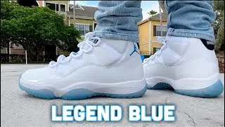 JORDAN 11 LEGEND BLUE On Feet Review & More