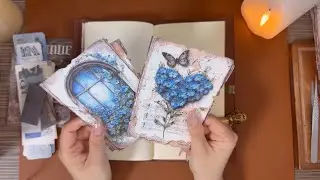 스티커랜드 시즌 25 랜덤박스 L 사이즈 제품으로 다이어리 한페이지 꾸미기 #vintagejournal #scrapbooking