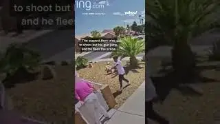 Man escapes attempted robbery in Las Vegas #shorts