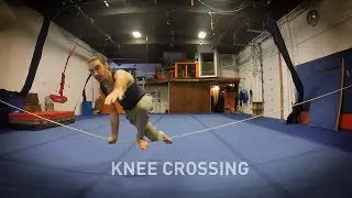 Slackline Tricks #8 - Knee Crossing