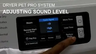 Adjusting the Sound Levels on Pet Pro Dryer
