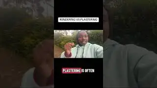 DIFFERENCE BETWEEN RENDERING AND PLASTERING!!