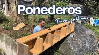 Construyendo los Ponederos para mis Gallinas