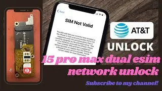 iPhone 15 pro max dual esim AT&T NETWORK UNLOCKby hardware solution#apple #esimmod #networkunlock