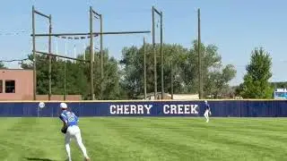 Lucas Petersen great outfield defense at Denver Slammers  Perfect Game Tournament