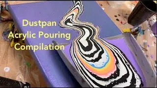 Dustpan Acrylic Pouring Technique | COMPILATION