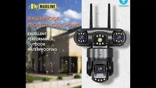 Marline V380 3 Lens and 3 Screens PTZ Camera SC28-W 4g Sim Security