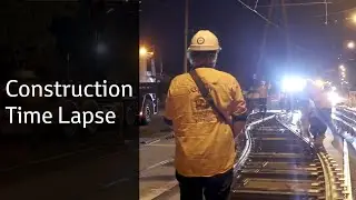 Construction time lapse - Yarra Trams - Melville Rd Melbourne