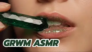 GRWM 겟레디윗미 메이크업 ASMR 💄💅 | Hair Brushing/Lipstick Tingle Sounds