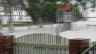 Cyclone Debbie Causes Foam to Fly Through Sarina Beach