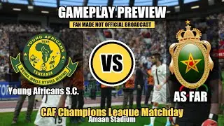 Геймплей PES 2020 Young Africans SC против AS FAR Rabat | Лига чемпионов CAF |