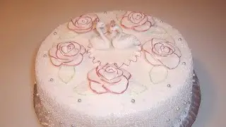 Торт с персиками