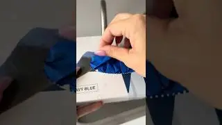 Navy Blue Gloves Unpacking #asmr #gloves #glovessounds #asmrgloves