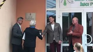 Slávnostné odhalenie pamätnej  tabule Denisovi Myšákovi