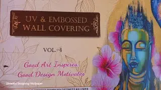 UV & EMBOSSED Wall Covering / High print exclusive 3D Embossed technology customizes wallpaper #art