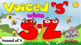 sound of S / phonics for kids /  learn to read fast / pronunciation of S / S ko s or z kab padte hai