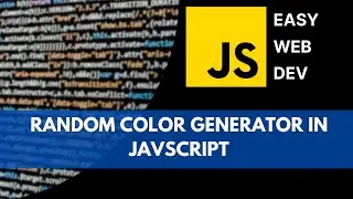 Random color generator in Javascript