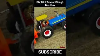 DIY Tractor mini plough machine | Science project #shorts @MiniProjectVerified