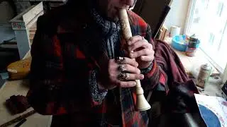Slavonic Shawm - Reconstructed Medieval Musical Instrument of 12th century