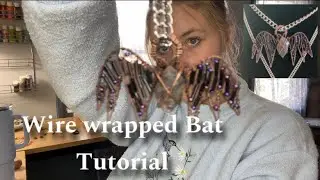DIY Spooky Wire wrapped Bat tutorial