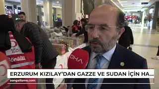Erzurum Red Crescent organizes charity bazaar for Gaza and Sudan.