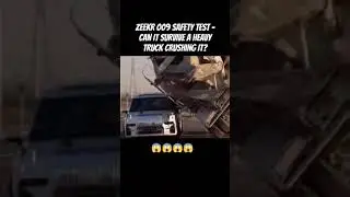 Zeekr 009 Safety Test Can It Survive a Heavy Truck Crushing#Zeekr009 #SafetyTest #themoonautocare