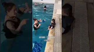 Baby Pool Safety Training😱 #shorts #viralfacts #amanzingfacts