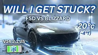 Does Tesla FSD handle Blizzard Aftermath in Canada? V14.2.1.25