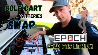 48 VOLT Epoch Golf Cart LiFePO4 Batteries Install! Most amazing NEW battery on the market.