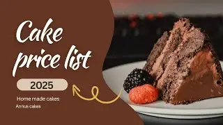 Cake Price List For Home Made Cakes-2025 #youtube #cake ##subscribe #kerala