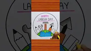 World Labour Day Drawing Easy / Labour Day Poster Drawing #shorts #viral