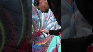 💥 Zoom sur le 🅔 de &ldquo;Urban-Painters.com&rdquo; avec une fresque sauvage et organique de Sekuouane