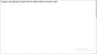 WPF Search Record