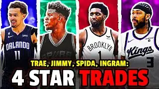 4 BLOCKBUSTER NBA Trades: Jimmy Butler, Donovan Mitchell, Brandon Ingram, and Trae Young