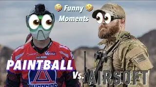 PAINTBALLER TRIES AIRSOFT // FUNNY AIRSOFT MOMENTS // THEDEEMOE