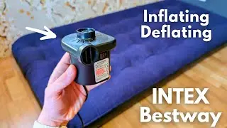 Как надуть надувной матрас Intex / Bestway (портативный надувной матрас)
