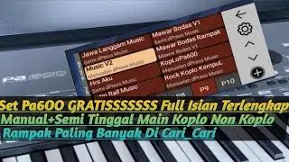 🔴Set ORG PA600 Gratis FULL ISIAN TERLENGKAP ORG 2024/2023/2022 Manual+Semi Koplo Rampak