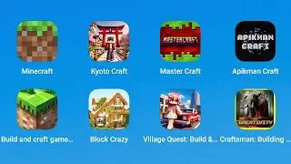 Minecraft,Kyoto Craft,Master Craft,Aplicman Craft,Build and Craft Game,Block Crazy,Village Quest