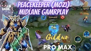 HOK Peacekeeper(Mozi) Midlane Gameplay || Quadrakill||MVP (@idlehands1571 )