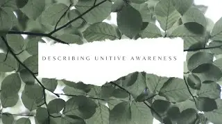 Describing Unitive Awareness