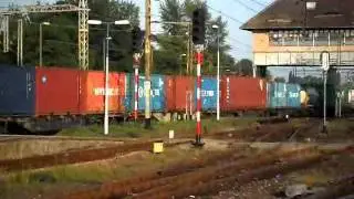 Traxx LOTOS'u E186 145-9 z towarem; Kędzierzyn-Koźle, 7.07.11 r.