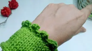 Picot bind off Method knitting #sweater #easyknittingpattern || My little skills